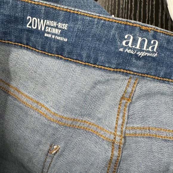 923. Size 20W - A.N.A - High-Rise Skinny Denim Jeans NEW - Picture 5 of 8